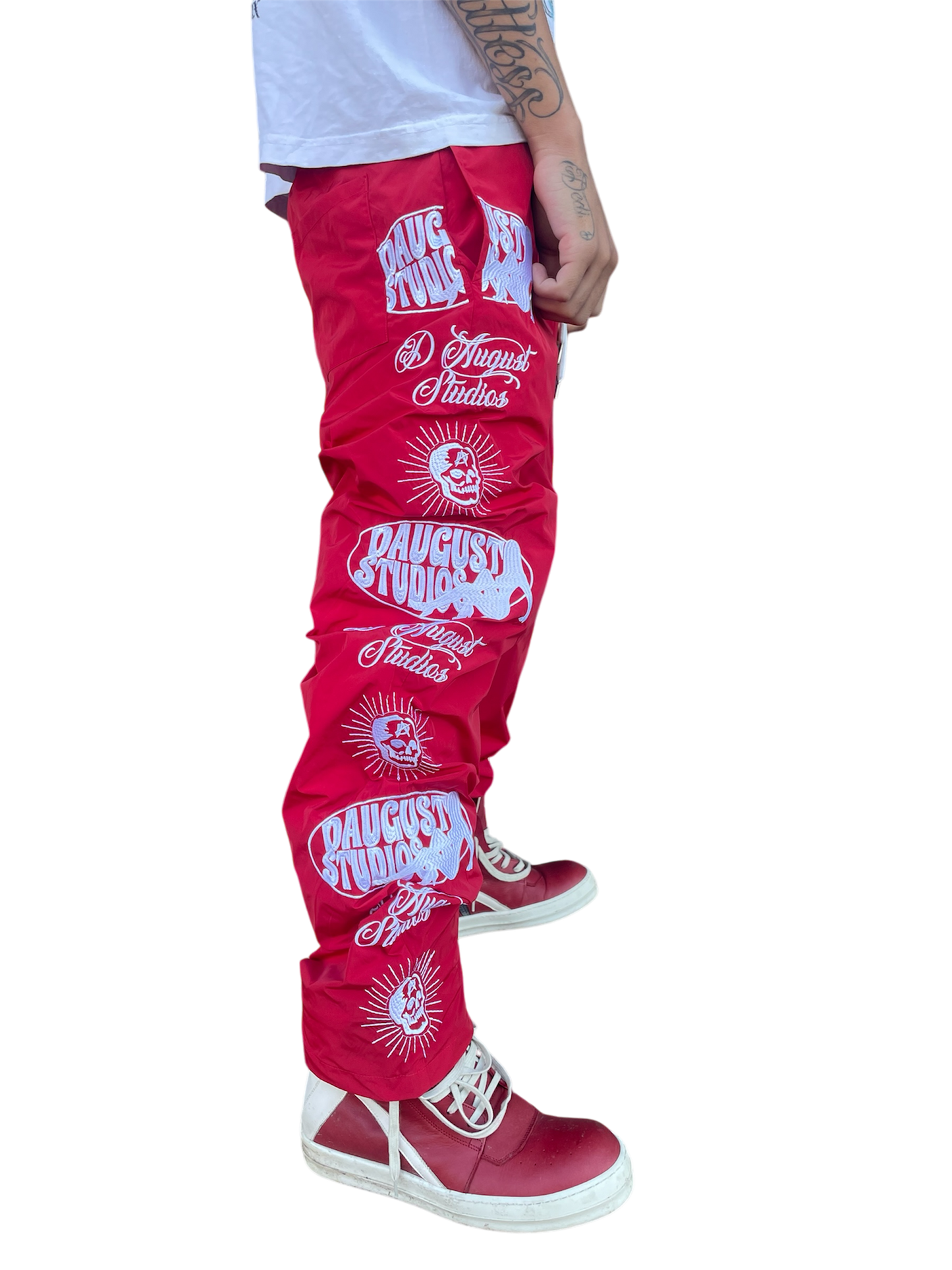 “RED” NYLON SWEATS