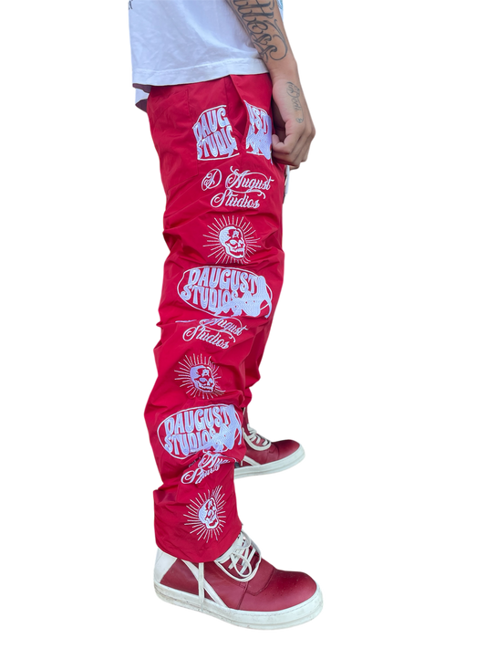 “RED” NYLON SWEATS